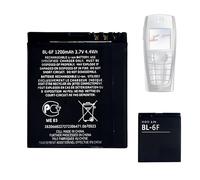 HIGHAKKU Batería de repuesto BL-6F compatible con No-kia 6220/6710 / N93i / N95 8GB / N96 /N78 /N79 / Tiptel Ergophone 6040 1200mAh