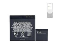 HIGHAKKU Batería de repuesto BL-6P compatible con No-kia 6500 Classic 7900 Prism 6500C 7900P 7900 BL6P