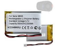 HIGHAKKU Batería de repuesto compatible con Sena SMH5 FM, SMH5D,SPH10H-FM, SPH10HD-FM Motocicletas Bluetooth Auriculares