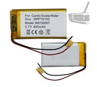HIGHAKKU Batería de repuesto SRPT0102, BAT00007, 850 mAh, compatible con Car-do Packtalk Bold, Packtalk Duo, Packtalk Slim, Scala Rider