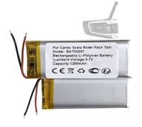 HIGHAKKU Batería de repuesto SRPT0102, BAT00007 compatible con Car-do Packtalk Bold, Packtalk Duo, Packtalk Slim, Scala Rider