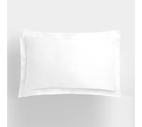 Highams 100% algodón Liso Tinte Ultra Suave Ligero Lujo Hotel Ropa de Cama Oxford Fundas de Almohada Blanco - 2 Unidades
