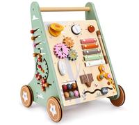 Highbird Andador Madera Bebé, Juguete Andador Montessori, Madera con Ruedas de Goma Para NiñAs Y NiñOs A Partir de 1 AñO, Estimula La Motricidad Y La Creatividad