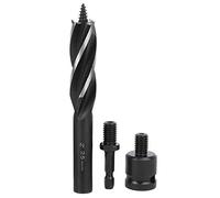 HighCarbon Steel Wood Drilling Bit Kit Hex Handle Hole Opener 4Slot 4Edge Design for Woodworking Projects Industrial Supplies Durable Lightweight Precision Cutting Tools (25mm)