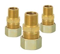 Highcraft D68S-7812-OM-3 Adaptador reductor de compresión x macho para tubería; 7/8" OD. COMP X 1/2" MIP; latón sin plomo (paquete de 3)