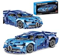 highdar Juego de bloques de construcción de coches deportivos para Bugatti, 1339 + bloques de sujeción 1:14 STEM Supercars, juego de construcción MOC, coche de carreras para entusiastas de los bloques