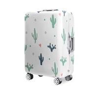 Highdi 18-32 Pulgadas Funda para Maletas, Impresión 3D de Planta de Cactus Funda Maleta,Anti-Rasguños Anti-Polvo Cubierta de Equipaje,Lavable Funda Protectora Maletas (Plantas,M)