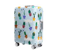 Highdi 18-32 Pulgadas Funda para Maletas, Impresión 3D de Planta de Cactus Funda Maleta,Anti-Rasguños Anti-Polvo Cubierta de Equipaje,Lavable Funda Protectora Maletas (Plantas 2,XL)