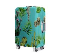 Highdi 18-32 Pulgadas Funda para Maletas, Impresión 3D de Planta de Cactus Funda Maleta,Anti-Rasguños Anti-Polvo Cubierta de Equipaje,Lavable Funda Protectora Maletas (Monstera,L)