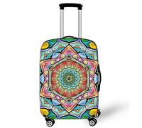Highdi 3D Patrón de Mandala Funda para Maletas, Funda Maleta 18-32 Pulgadas, Anti-Polvo Cubierta de Equipaje, Lavable Anti-Rasguños Funda Protectora Maletas (Mandala 6,S(18-21pulgadas))
