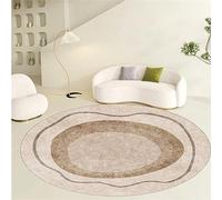 Highdi Alfombras Redondas, Patrón Artístico Tapete Redondo Antideslizante, Alfombra de Área Redonda Grande para Salón, Sofá, Oficina Mesa de Café Estudio Comedor Dormitorio (60cm,Abstracto)