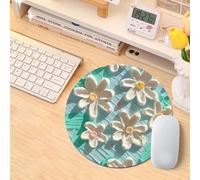 Highdi Alfombrilla de Ratón Pequeña, Alfombrilla Ratón Pequeña Gaming con Base de Goma Antideslizante para Ordenador Portátil Teclado Inalámbrico Oficina Hogar (Flor Artística 1,220 * 2mm)