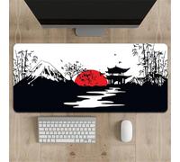 Highdi Alfombrilla Ratón Color Montaña Alfombrilla Gaming con Base de Goma Antideslizante, Grande Desk Mat Alfombrilla Raton, para PC y Portátil, Protector Escritorio (bambú,400 * 900 * 3mm)
