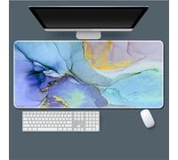 Highdi Alfombrilla Ratón XXL/XL, Alfombrilla Escritorio Gamer con Base de Goma Antideslizante Mousepad Gaming Grande Tapete Escritorio Lavable para PC y Portátil (400 * 800 * 2mm,Nebulosa Verde 9)