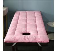 Highdi Colchón para Camilla de Masaje on Agujero, Colchón de Masaje Plegable Suave Cómodo para Camilla de SPA, Salón de Belleza,Funda para Camilla (60x185cm,Rosa)