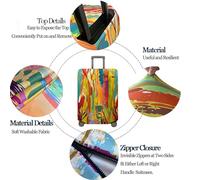 Highdi Cubierta de Equipaje, Funda Maleta 18-32 Pulgadas, Anti-Polvo Funda para Maletas, Lavable 3D Flamingo Anti-Rasguños Funda Protectora Maletas (Rosa Flamenca,L(25-28pulgadas))