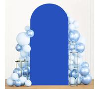 Highdi Cubierta de Telón de Fondo de Arco, Cubierta de Fondo de Arco Elastano Elástico para Fiestas, Cumpleaños, Boda, Graduación, Fiesta, Accesorios de Fotos (120 * 50cm-3.9 * 1.6FT,Azul)