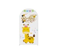 Highdi Cumpleaños Cubierta de Telón de Fondo de Arco, Cubierta de Fondo de Arco Elastano Elástico para Tema de Cumpleaños, Fiestas, Accesorios de Fotos (120x50-3.9x1.6FT,Motivo 51)