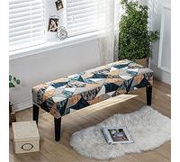 Highdi Funda Banco Comedor, Fundas de Banco Elástica Rectangular Cubierta de Banco Extraíble y Lavable Cobertura Completa para Sala de Estar, Dormitorio, Cocina (Rompecabezas,1 Pieza)