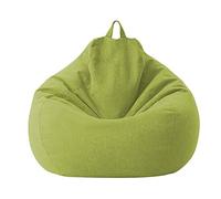 Highdi Funda de Puff sin Relleno Bolsa de Frijoles, Bean Bag Puf Protector de Sofás, Puff Cubierta Moderno para Niños y Adultos, para Sofá Perezoso Cubierta de Sillón (80x90cm,Verde)