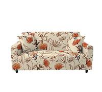 Highdi Funda de Sofá Elástica, Flor Fundas para Sofá de 1/2/3/4 Plazas, Universal Funda Cubre Sofas Ajustables Protector Cubierta de Muebles (Diente de león,2 Plazas)