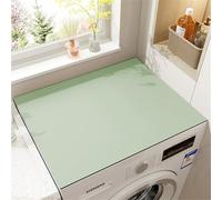 Highdi Funda Lavadora, Cubre Lavadora Moda Color Sólido, Funda para Lavadora Antideslizante, Funda Lavadora De Tambor, Suave Recortable, Universal, para Lavadora, Cocina (Verde,40x50cm)