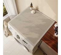 Highdi Funda Lavadora, Cubre Lavadora Moderno Simple, Funda para Lavadora Antideslizante, Funda Lavadora De Tambor, Suave Recortable, Universal, para Lavadora, Cocina (Marrón Oscuro,50x50cm)