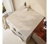 Highdi Funda Lavadora, Cubre Lavadora Moderno Simple, Funda para Lavadora Antideslizante, Funda Lavadora De Tambor, Suave Recortable, Universal, para Lavadora, Cocina (Líneas,50x50cm)