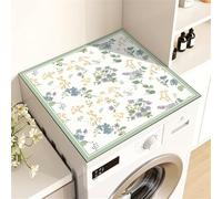 Highdi Funda Lavadora, Universal Floral Cubre Lavadora, Funda para Lavadora Antideslizante, Funda Lavadora De Tambor, Suave Recortable, Universal, para Lavadora, Cocina (Flor,50x60cm)