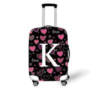 Highdi Funda Maleta, Impresión de Carta de Amor Funda para Maletas, Cubierta de Equipaje con Cremallera Anti-Polvo, Protector Antirayaduras Lavable para 18 a 32 Pulgadas (Imprimir K,L(25-28pulgadas))