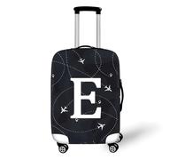 Highdi Funda Maleta, Letras de Avión Funda para Maletas, Cubierta de Equipaje con Cremallera Anti-Polvo, Protector Antirayaduras Lavable para 18 a 32 Pulgadas (Imprimir E,S(18-21pulgadas))