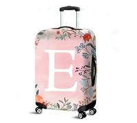 Highdi Funda Maleta, Letras Rosas Funda para Maletas, Cubierta de Equipaje con Cremallera Anti-Polvo, Protector Antirayaduras Lavable para 18 a 32 Pulgadas (Imprimir E,S(18-21pulgadas))