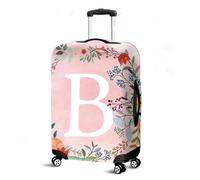 Highdi Funda Maleta, Letras Rosas Funda para Maletas, Cubierta de Equipaje con Cremallera Anti-Polvo, Protector Antirayaduras Lavable para 18 a 32 Pulgadas (Imprimir B,XL(29-32pulgadas))