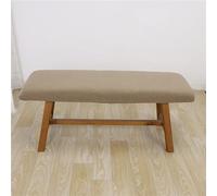 Highdi Funda Otomana Rectangular, Fundas Banco Elástica Funda Reposapiés Extraíble Funda de Puff Suave Cubierta de Taburete Retirable Lavable para Sala de Estar (DR-Café,70-80 * 35-40)