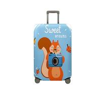 Highdi Funda para Maletas, 3D Ardilla Funda Maleta 18-32 Pulgadas, Anti-Polvo Cubierta de Equipaje, Lavable Anti-Rasguños Funda Protectora Maletas (Fotografía,M(22-24pulgadas))
