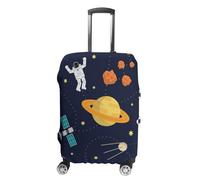 Highdi Funda para Maletas, Impresiones de Planeta Espacio Funda Maleta 18-32 Pulgadas, Anti-Polvo Cubierta de Equipaje, Lavable Anti-Rasguños Funda Protectora Maletas (Universo,L(25-28pulgadas))