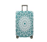 Highdi Funda para Maletas, Serie Mandalas Funda Maleta 18-32 Pulgadas, Anti-Polvo Cubierta de Equipaje, Lavable Anti-Rasguños Funda Protectora Maletas (Agua,L(25-28pulgadas))