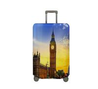 Highdi Funda para Maletas, Vista de la Ciudad Funda Maleta 18-32 Pulgadas, Anti-Polvo Cubierta de Equipaje, Lavable Anti-Rasguños Funda Protectora Maletas (Gran Ben,XL(29-32pulgadas))