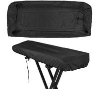 Highdi Funda Piano 61/88 Teclas, Funda de Polvo para Teclado Electrónico con Cordón Polvo Cubierta para Teclado de Piano Electrónico para Proteger las Teclas (88 Teclas,Negro)