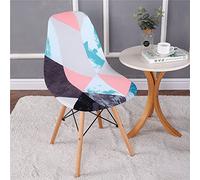 Highdi Fundas para Sillas de Comedor Escandinavo, 1/2/4/6 Piezas Funda Elástica para Silla Cubierta Protectora de Sillas Sin Brazos para Cocina Dormitorio Oficina (Mundo romantico,6 Piezas)