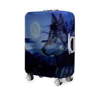 Highdi Impresión de Lobo 3D Funda para Maletas, Funda Maleta 18-32 Pulgadas, Anti-Polvo Cubierta de Equipaje, Lavable Anti-Rasguños Funda Protectora Maletas (Lobo A,L)