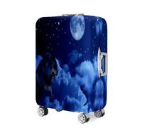 Highdi Impresión de Lobo 3D Funda para Maletas, Funda Maleta 18-32 Pulgadas, Anti-Polvo Cubierta de Equipaje, Lavable Anti-Rasguños Funda Protectora Maletas (Lobo,M)