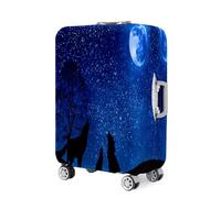 Highdi Impresión de Lobo 3D Funda para Maletas, Funda Maleta 18-32 Pulgadas, Anti-Polvo Cubierta de Equipaje, Lavable Anti-Rasguños Funda Protectora Maletas (Familia,XL)