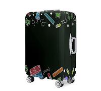 Highdi Impresión Química Funda para Maletas, 18-32 Pulgadas Funda Maleta, Anti-Polvo Cubierta de Equipaje, Lavable Anti-Rasguños Funda Protectora Maletas (Verde Oscuro,M)