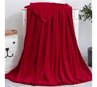 Highdi Manta para Sofá Extra Suave, Invierno Manta Polar Cálida Mullida Super Caliente Manta Cama para Mascotas Adulto y Niño Sala de Estar (70x100CM,Rojo)
