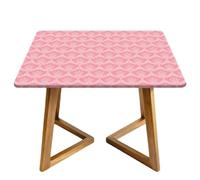 Highdi Mantel Cuadrado Impermeable Tela Oxford (Patrón Rosa,110x110cm)
