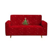 Highdi Navidad Funda de Sofá Elástica, Fundas para Sofá de 1/2/3/4 Plazas, Universal Funda Cubre Sofas Ajustables Protector Cubierta de Muebles (1 Plazas,árbol de Navidad)