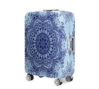 Highdi Patrón de Mandala 3D Funda para Maletas, 18-32 Pulgadas Elasticidad Funda Maleta, Anti-Polvo Cubierta de Equipaje, Anti-Rasguños Funda Protectora Maletas (Azul,M)
