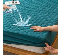 HIGHDI Protector de Colchón Impermeable 180 x 200 cm, Verde Funda Protectora para Cama 180, Transpirable y Ajustable, Ajustable para Colchones de hasta 30 CM