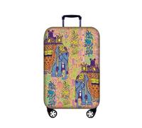 Highdi Serie Mandalas Funda para Maletas, Funda Maleta 18-32 Pulgadas, Anti-Polvo Cubierta de Equipaje, Lavable Anti-Rasguños Funda Protectora Maletas (Elefante,L(25-28pulgadas))